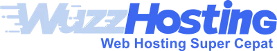 Logo Wuzz Hosting - Warna (BIRU) - WEB